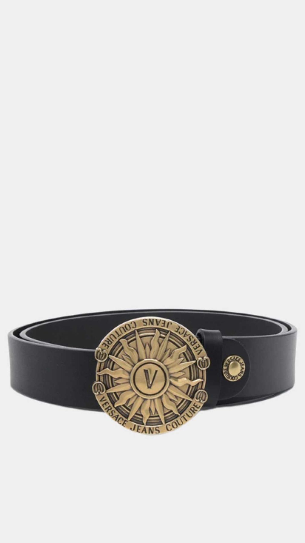Cinturón Versace Jeans Couture con logotipo grabado en la hebilla