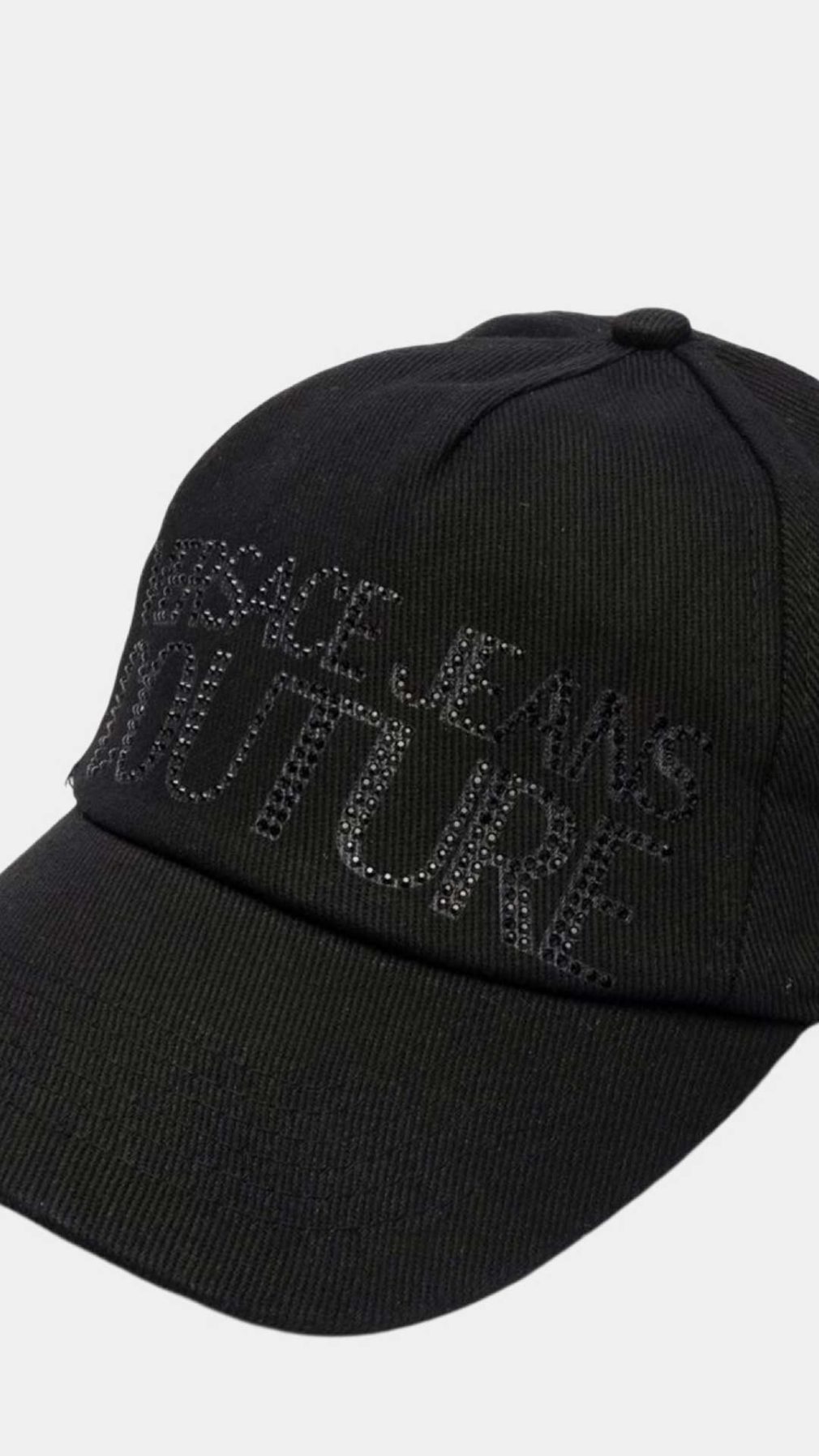 Gorra Versace Jeans Couture con logo con cristalitos negros