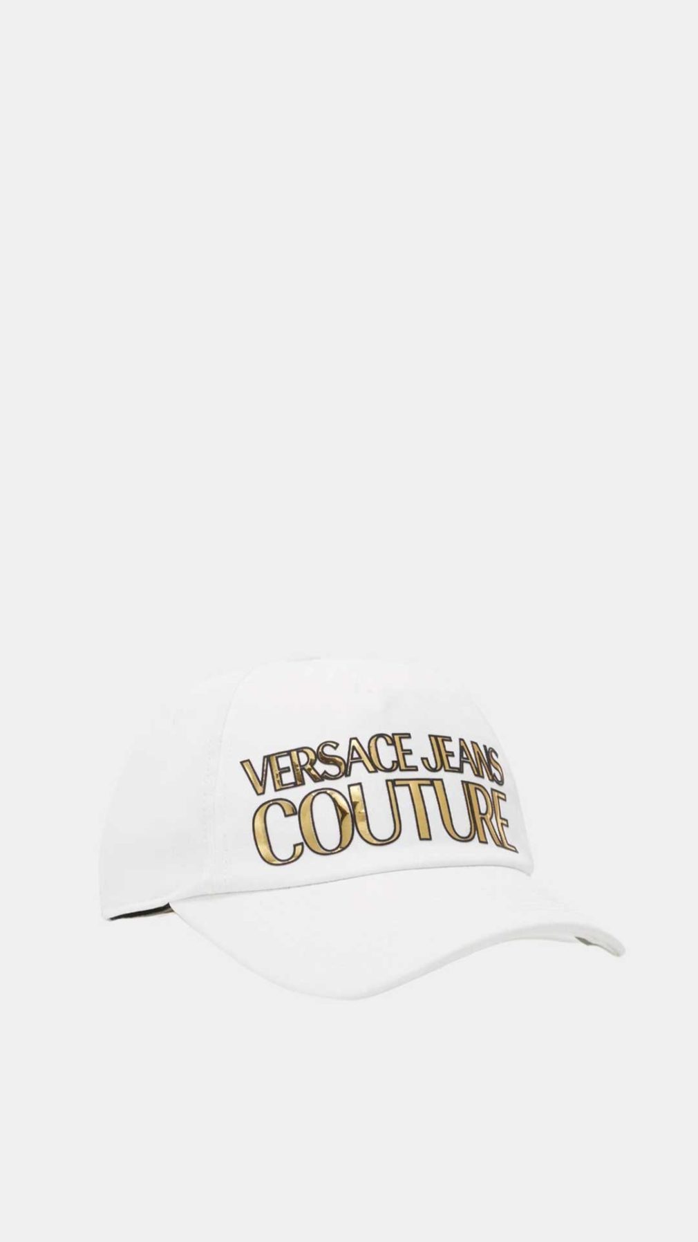 Gorra Versace Jeans Couture con logotipo en relieve dorado en la parte delantera