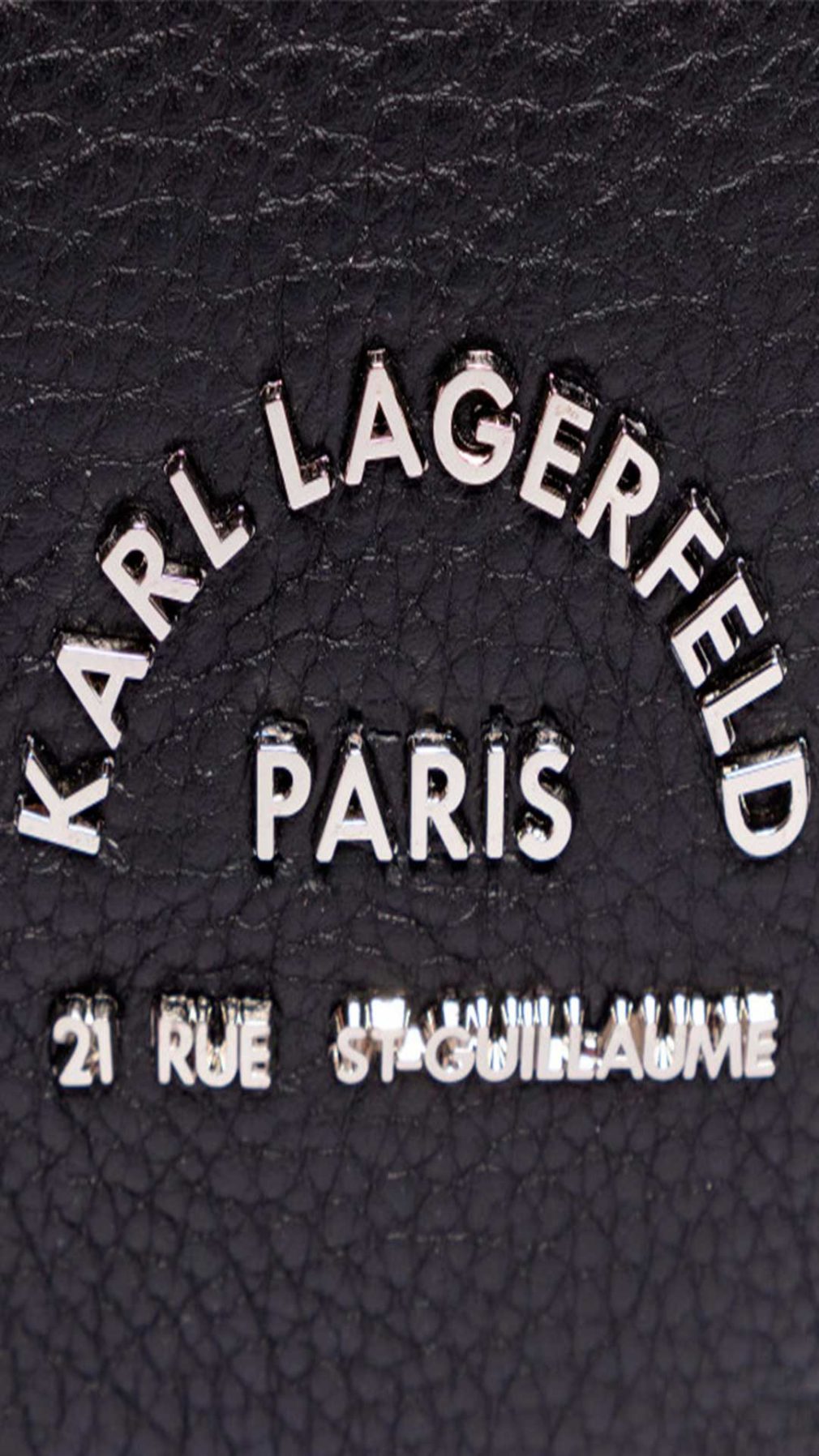 Riñonera Karl Lagerfeld con logotipo Rue St-Guillaume en la parte delantera