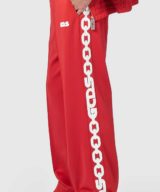 Pantalones de chándal GCDS con banda lateral de cadena gruesa con logo
