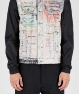 Chaqueta Dsquared2 con estampado de grafiti parte trasera de nailon con capucha