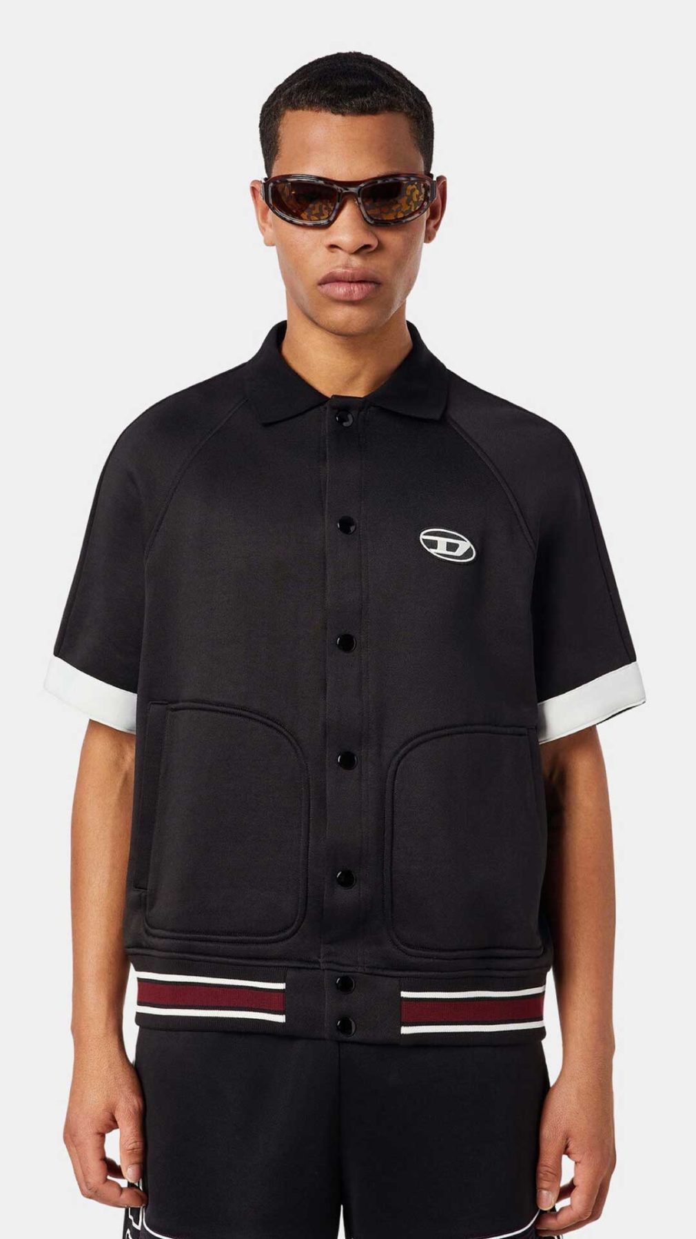 Sudadera Diesel de corte relajado con botones a presión