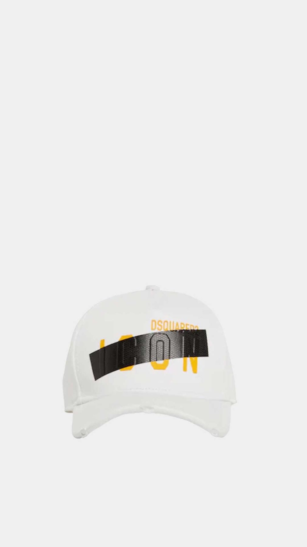 Gorra blanca Dsquared2 con logotipo Icon