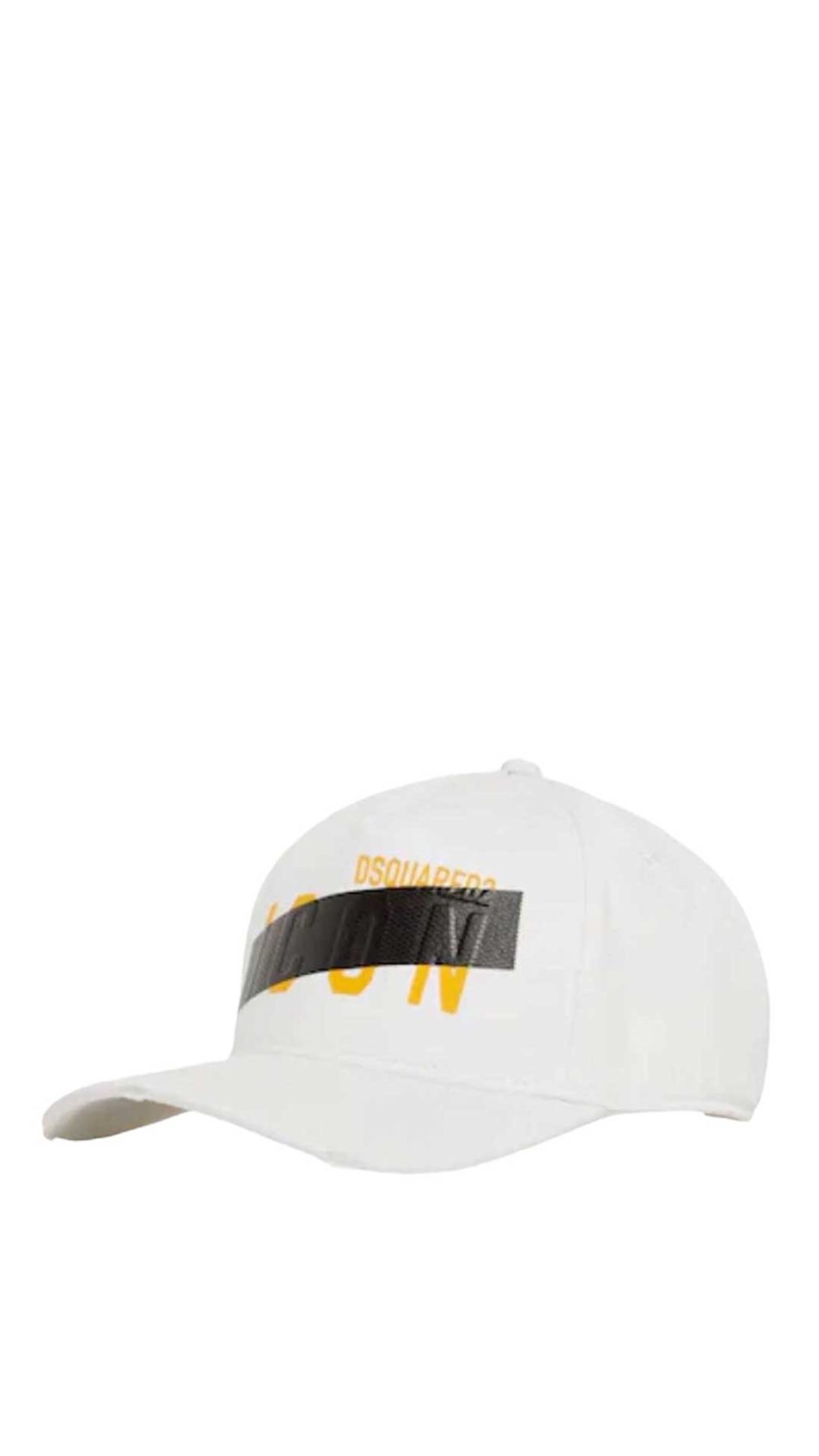 Gorra blanca Dsquared2 con logotipo Icon
