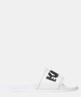 Chancla blanca Karl Lagerfeld con logotipo