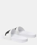 Chancla blanca Karl Lagerfeld con logotipo