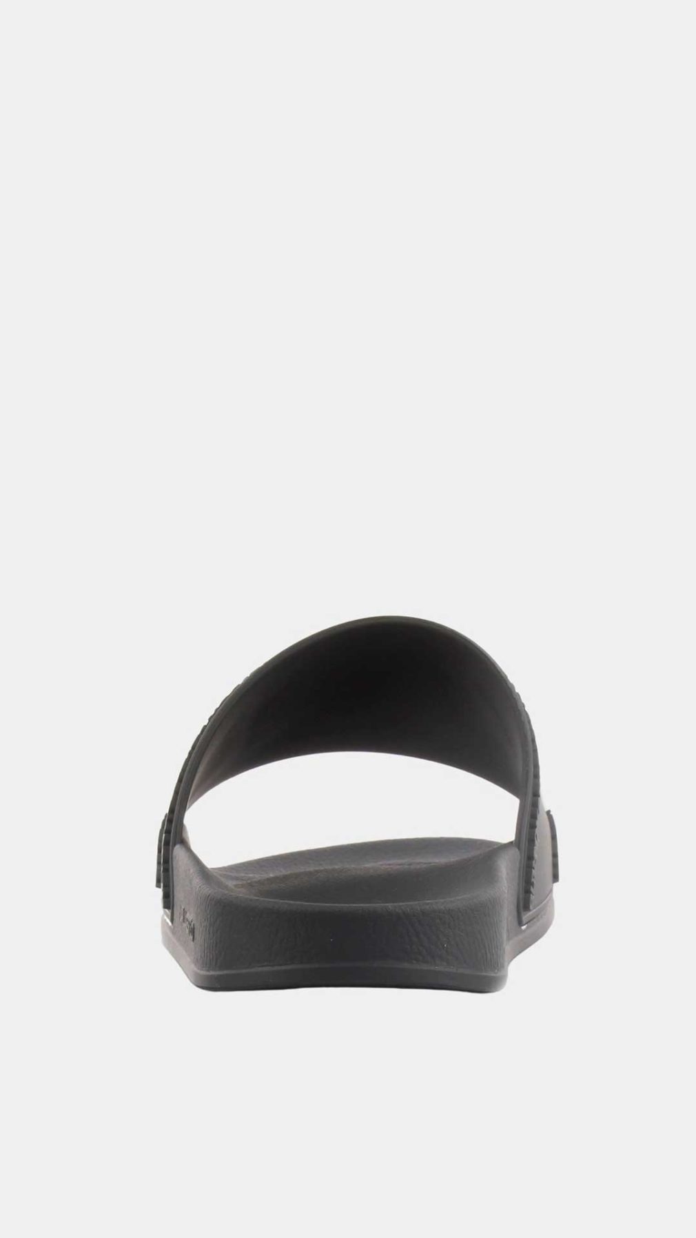 Chancla negra Karl Lagerfeld con logotipo