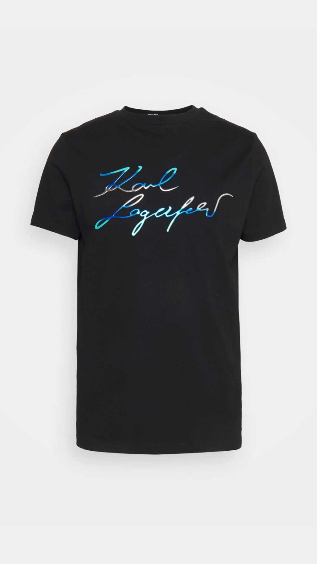 Camiseta  Karl Lagerfeld con logotipo metalizado en la parte delantera