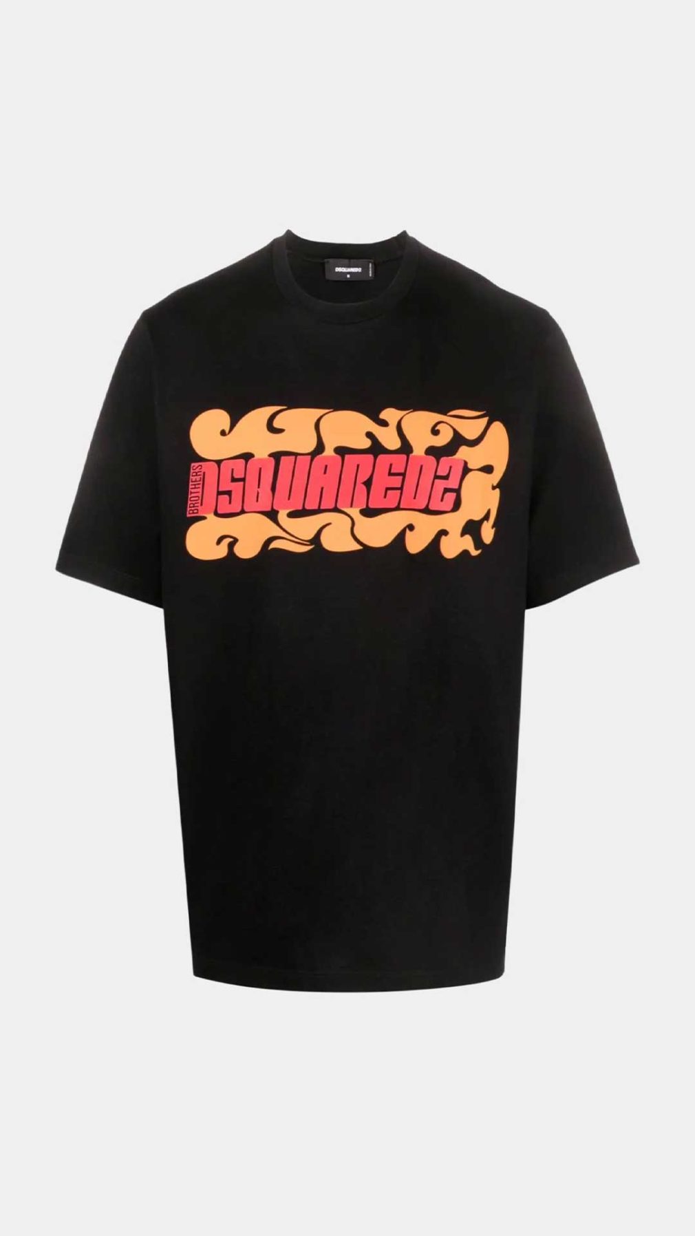 Camiseta Dsquared2 con estampado de ondas y logotipo parte delantera