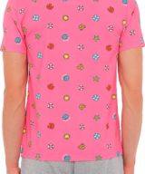 Camiseta rosa Moschino con estampado