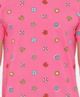 Camiseta rosa Moschino con estampado
