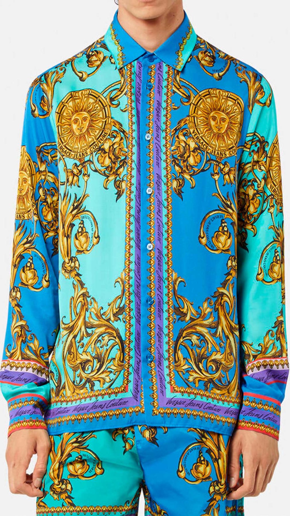 Camisa Versace Jeans Couture con logotipo y estampado Garland Sun