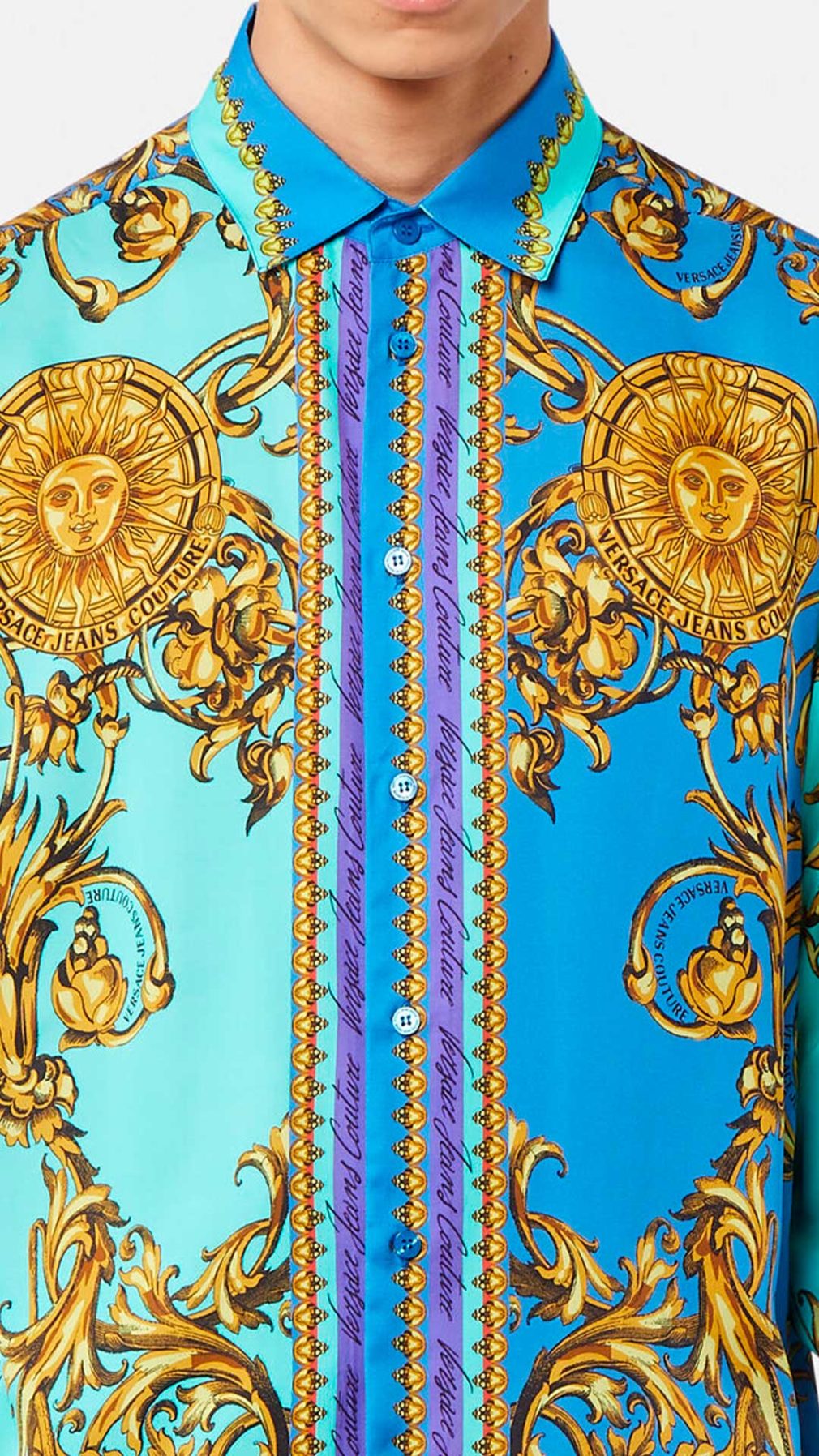Camisa Versace Jeans Couture con logotipo y estampado Garland Sun