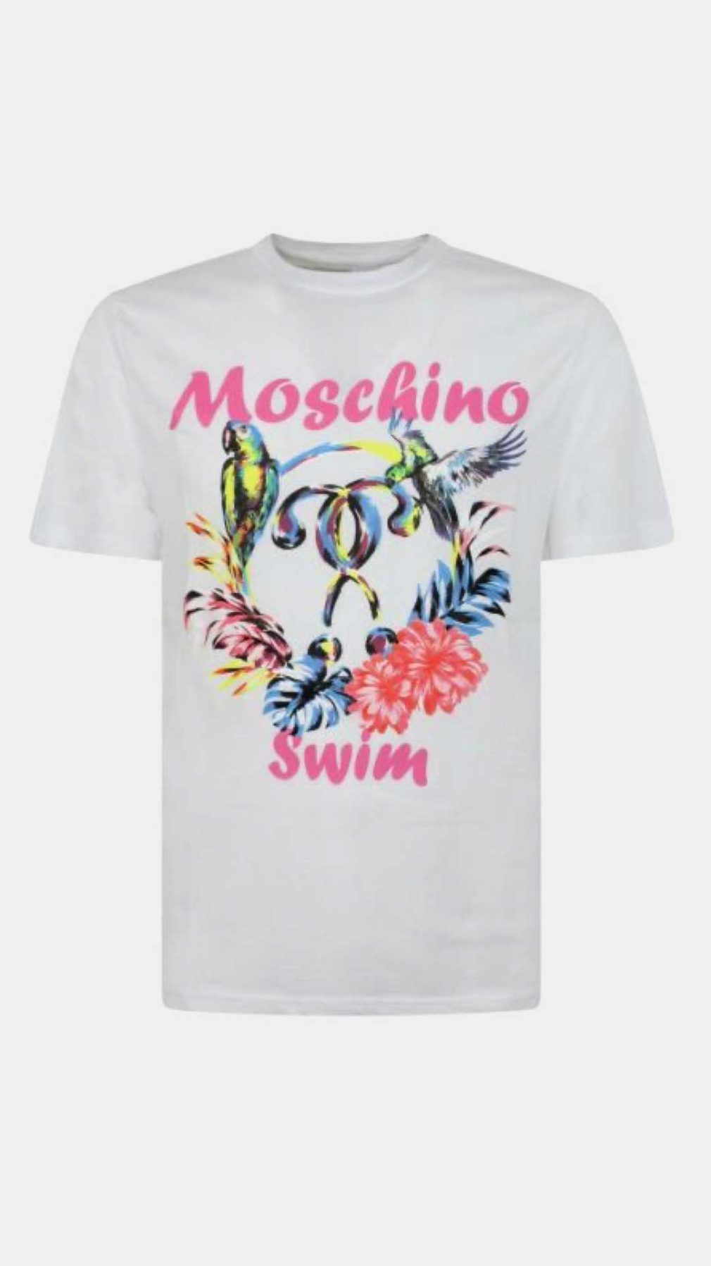 Camiseta blanca Moschino con logotipo