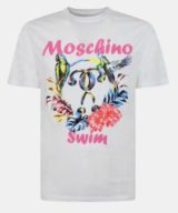 Camiseta blanca Moschino con logotipo