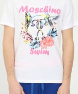 Camiseta blanca Moschino con logotipo