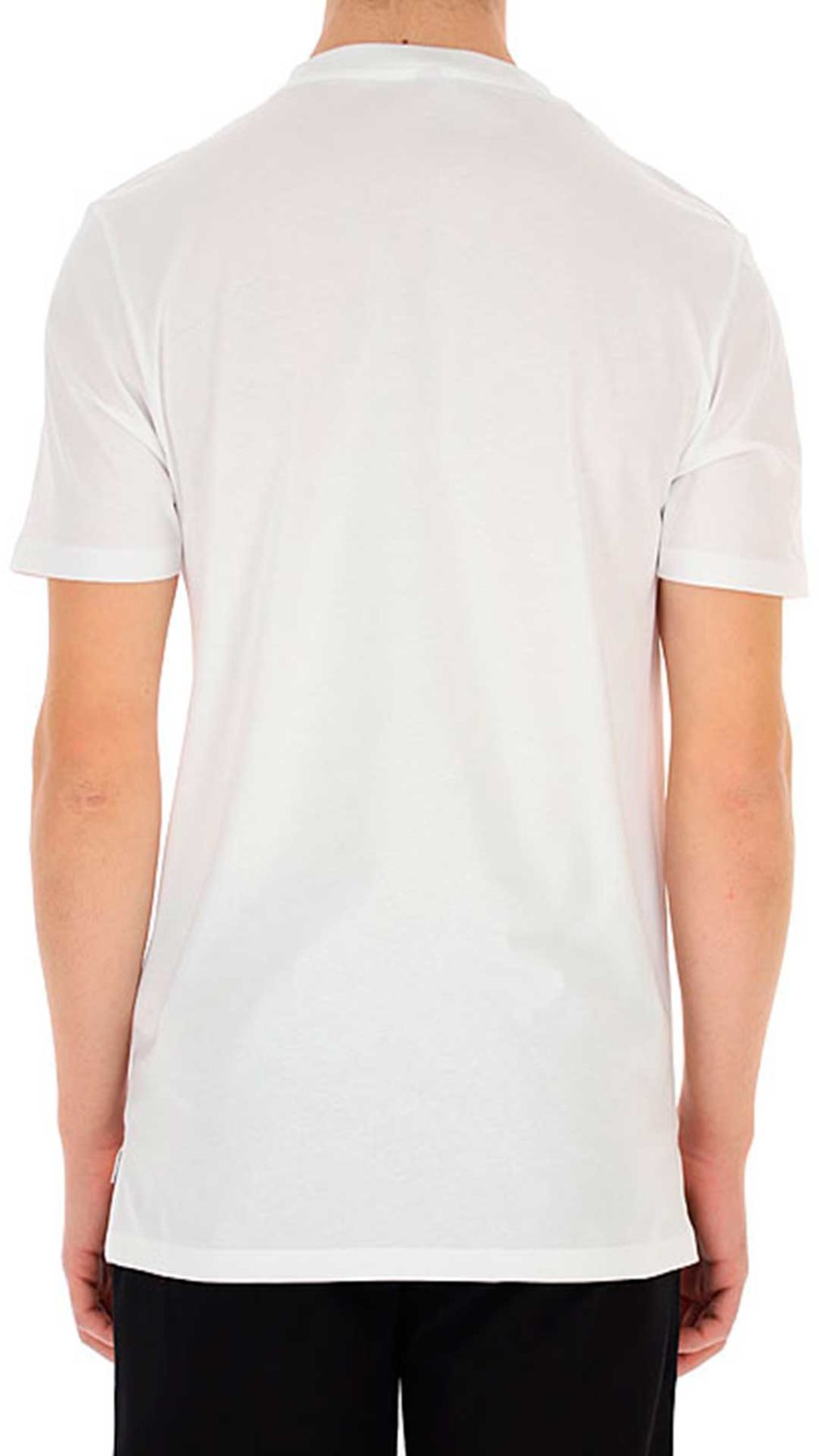 Camiseta blanca de Moschino con logotipo en el pecho