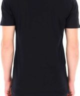 Camiseta negra de Moschino con logotipo en el pecho