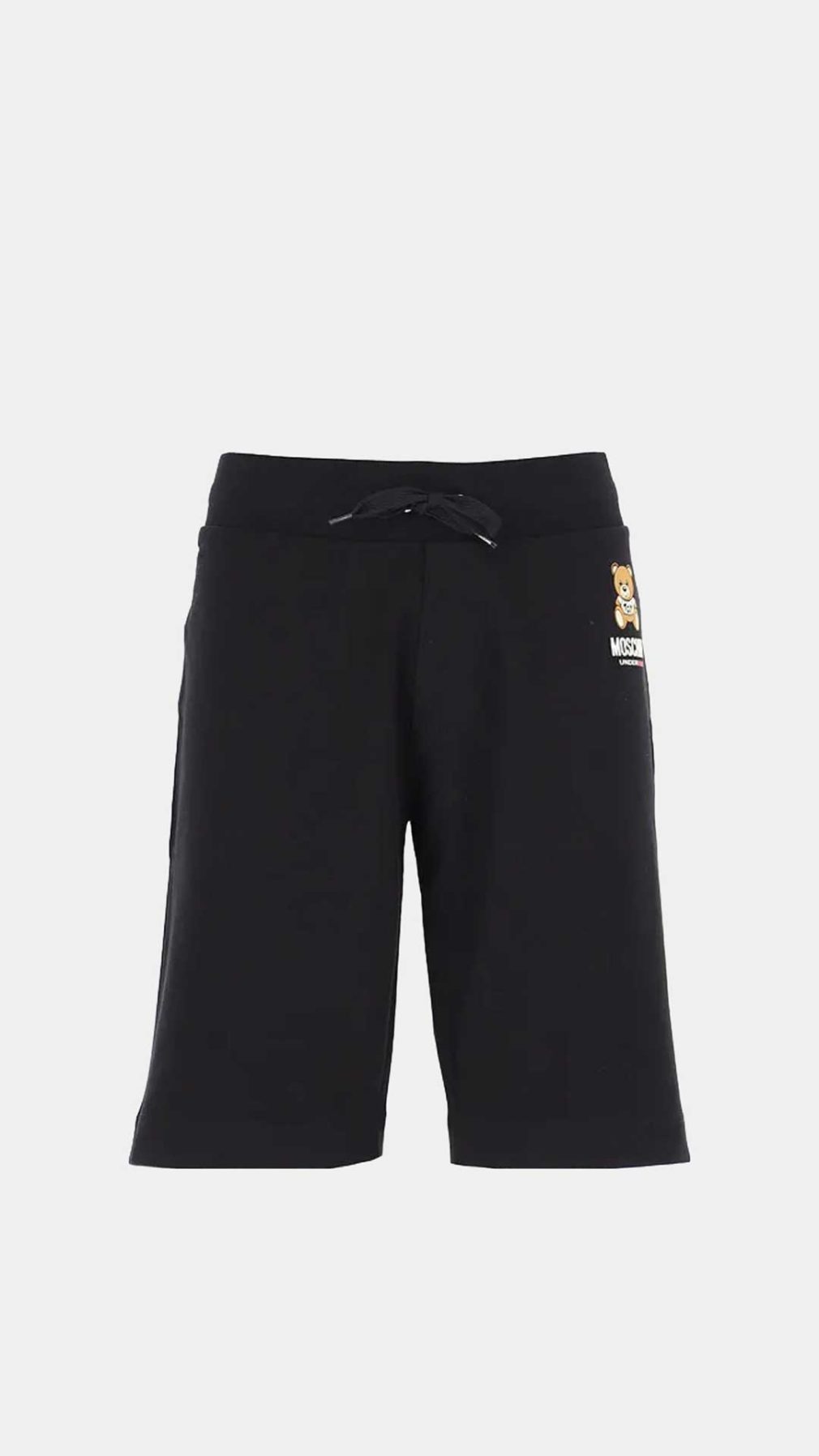 Pantalón corto negro Moschino logo Teddy Bear
