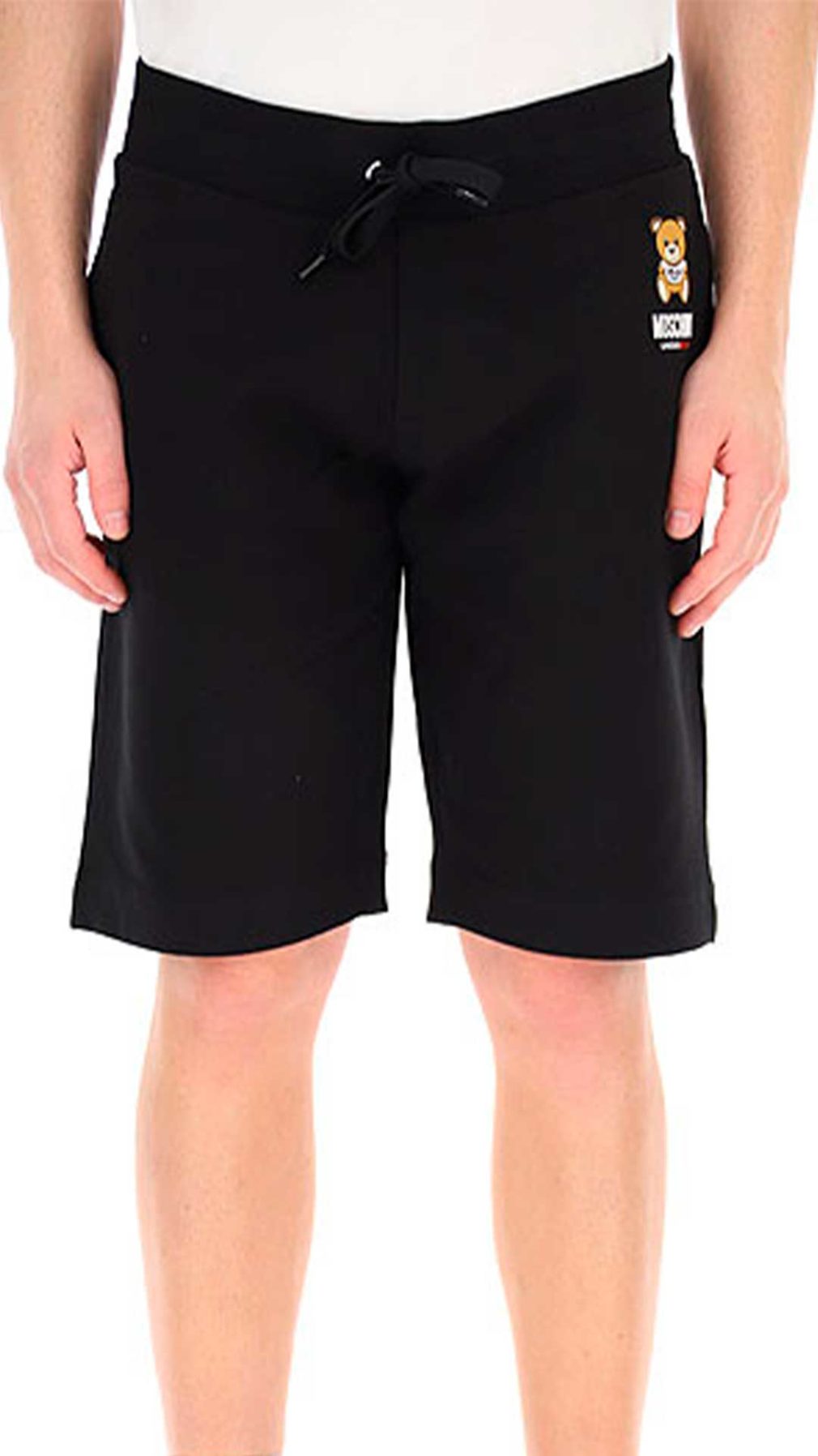 Pantalón corto negro Moschino logo Teddy Bear