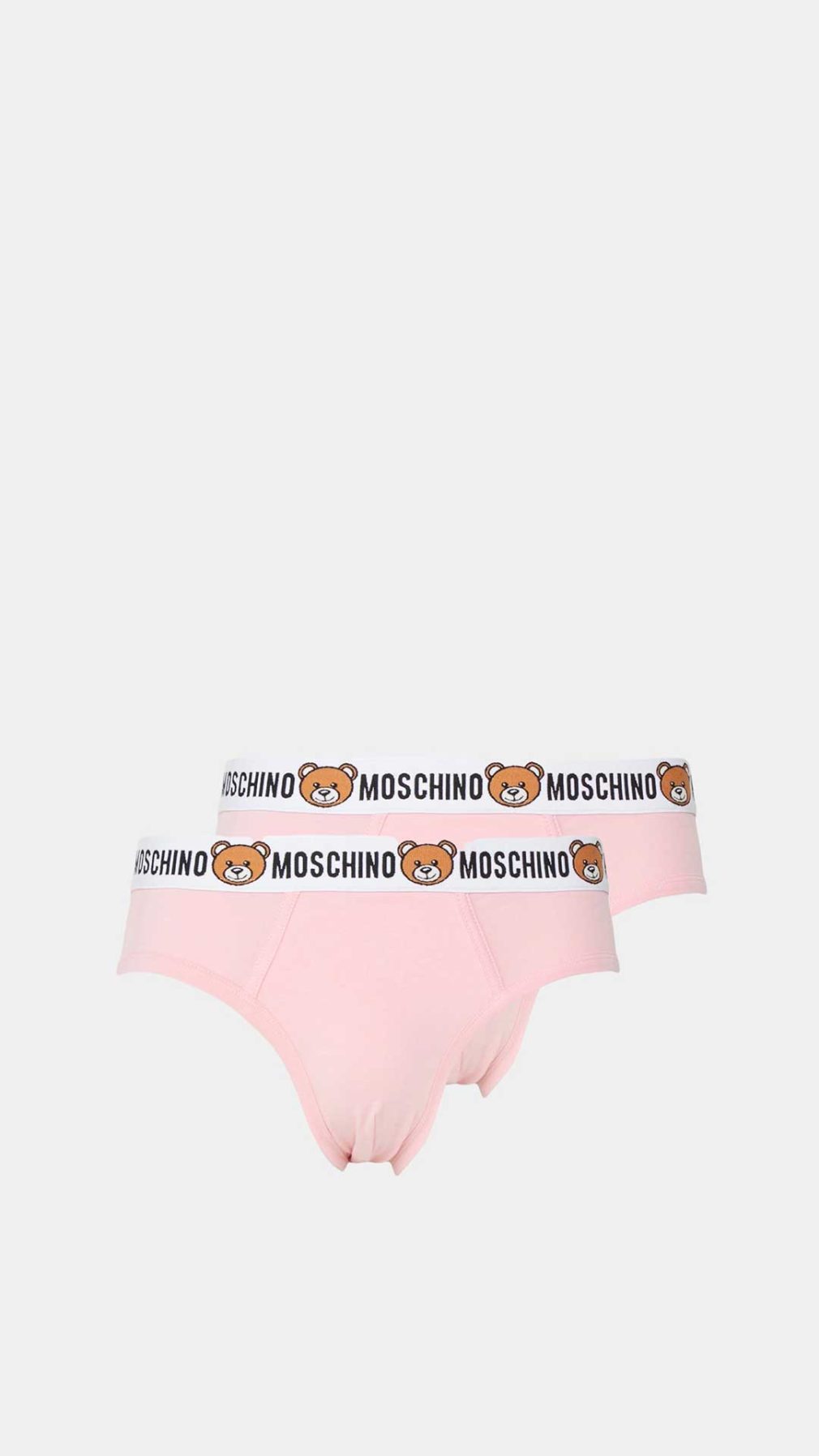 Slip Moschino pack de dos en rosa con motivo de Tedyy Bear
