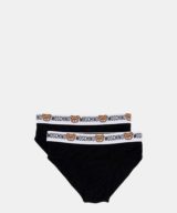 Slip Moschino pack de dos en negro con motivo de Tedyy Bear