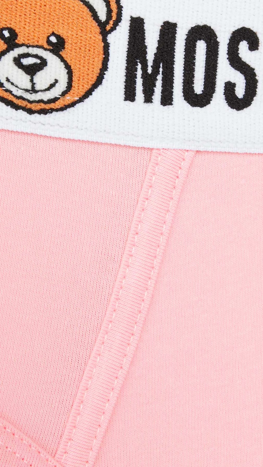 Slip Moschino pack de dos en rosa con motivo de Tedyy Bear