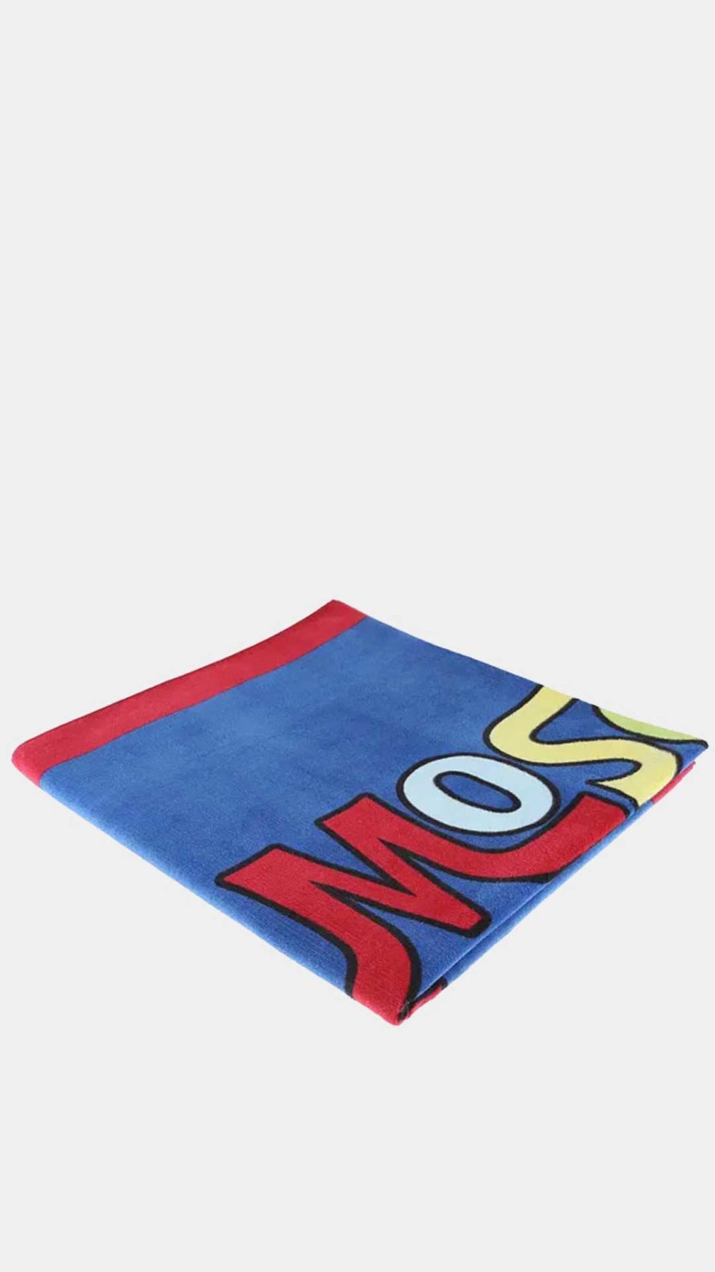 Toalla de playa Moschino con logotipo