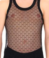 Camiseta Dsquared2 de encaje con logotipo en toda la pieza