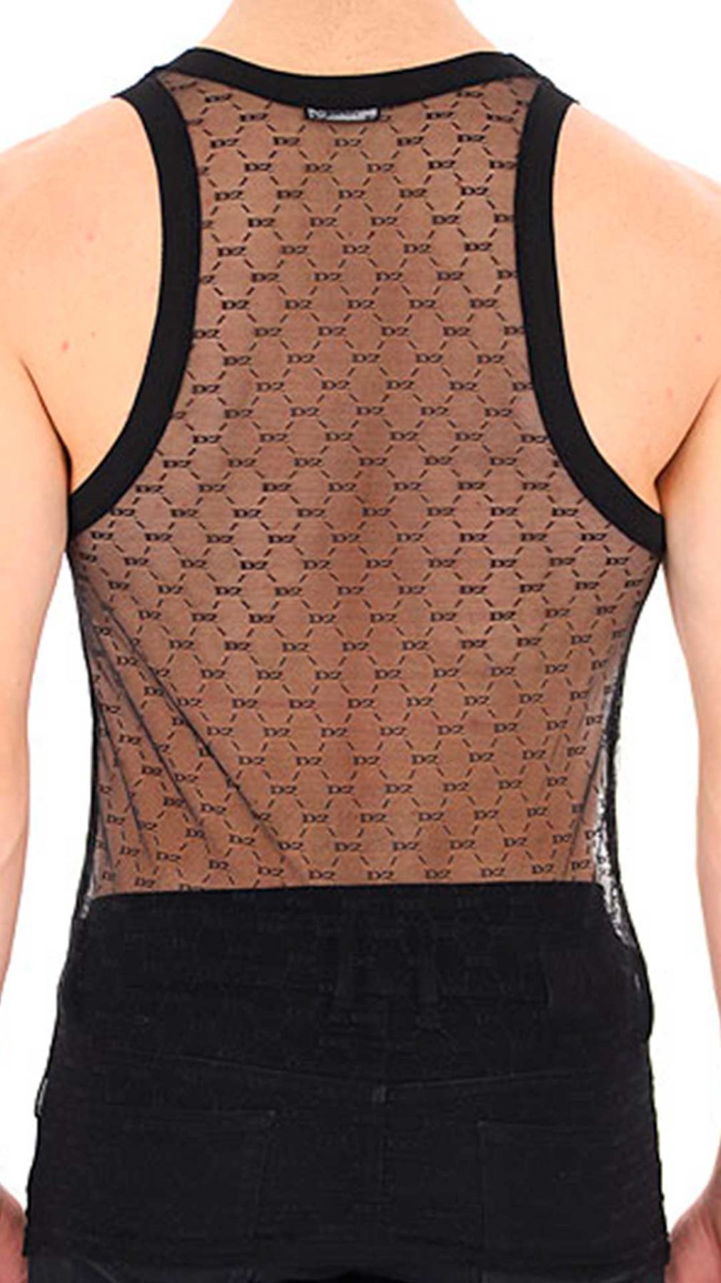 Camiseta Dsquared2 de encaje con logotipo en toda la pieza