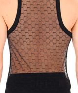 Camiseta Dsquared2 de encaje con logotipo en toda la pieza