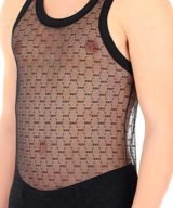 Camiseta Dsquared2 de encaje con logotipo en toda la pieza