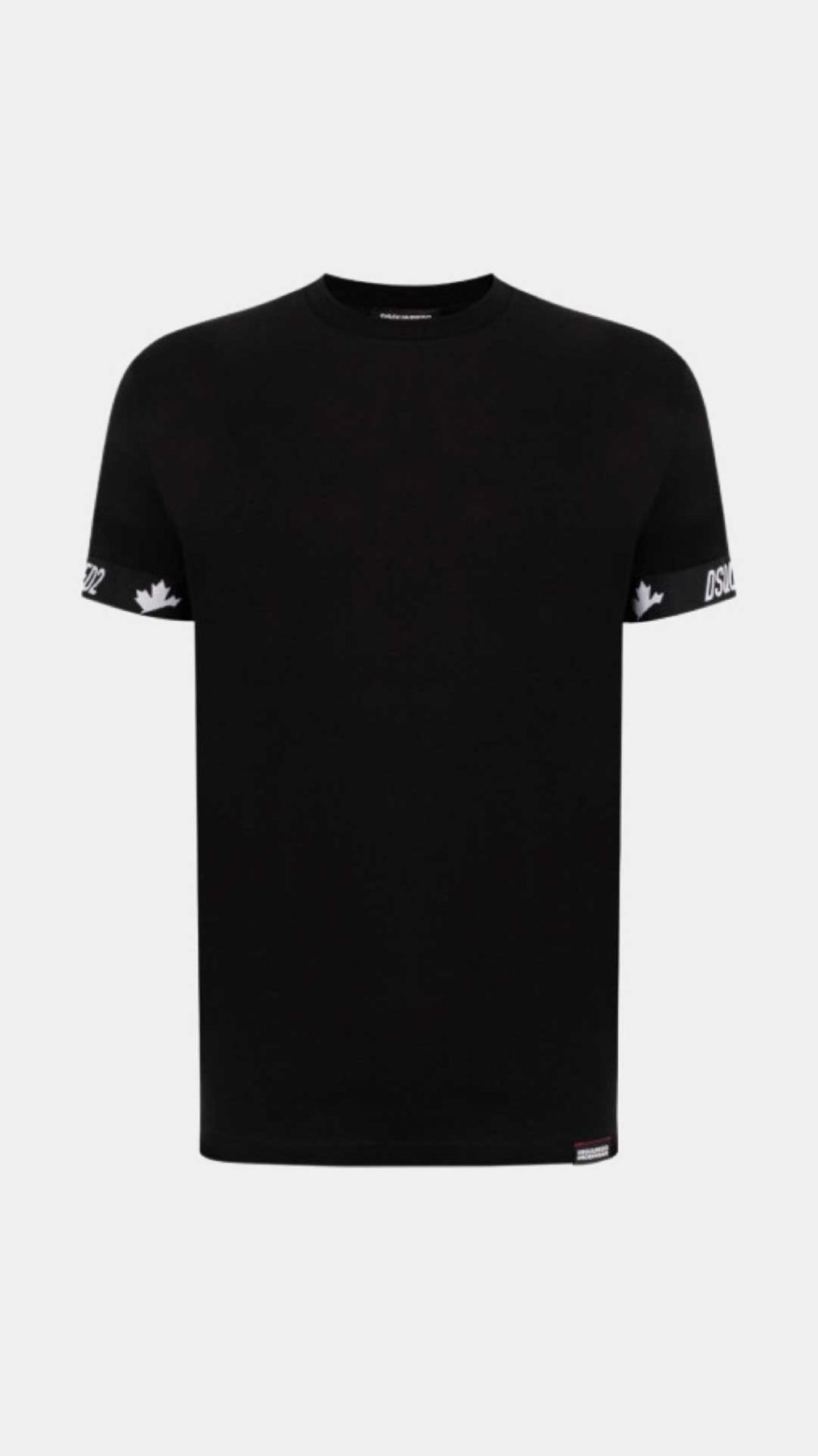 Camiseta negra Dsquared2 con logotipo
