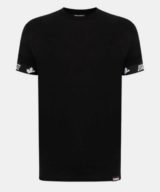 Camiseta negra Dsquared2 con logotipo