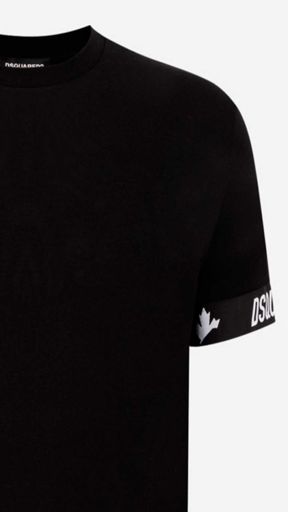 Camiseta negra Dsquared2 con logotipo