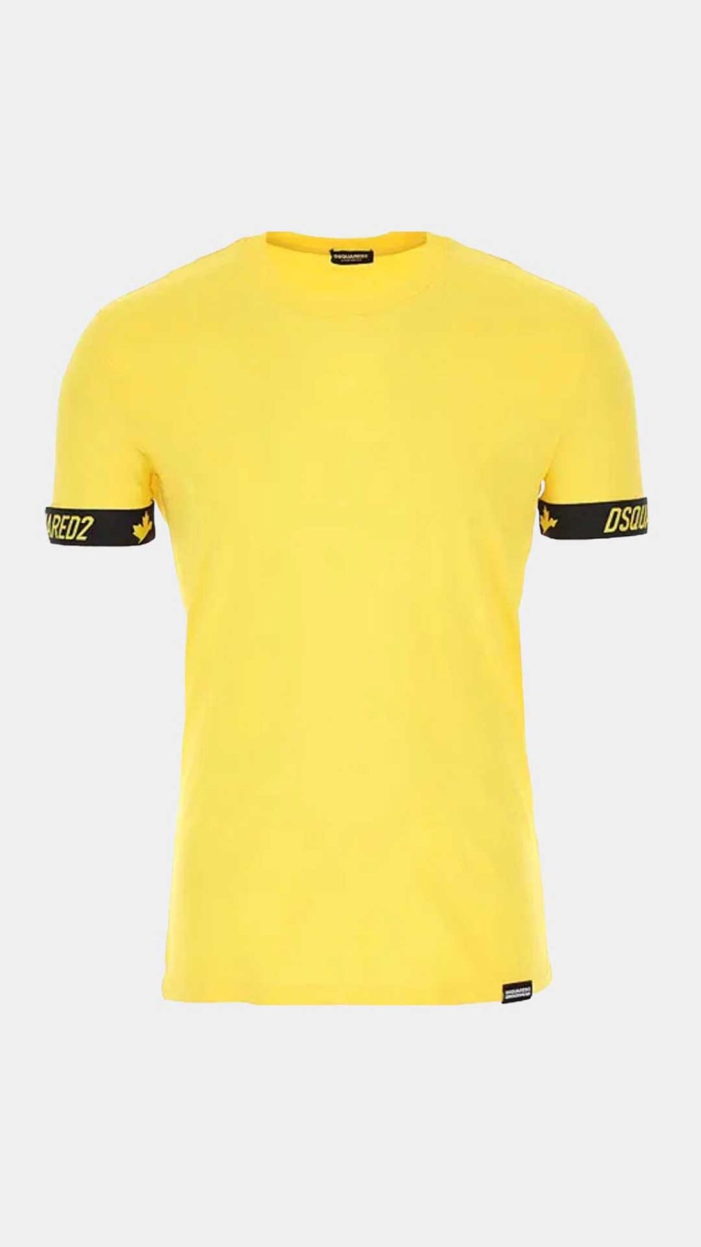 Camiseta amarilla Dsquared2 con logotipo