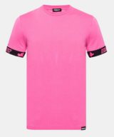 Camiseta rosa Dsquared2 con logotipo