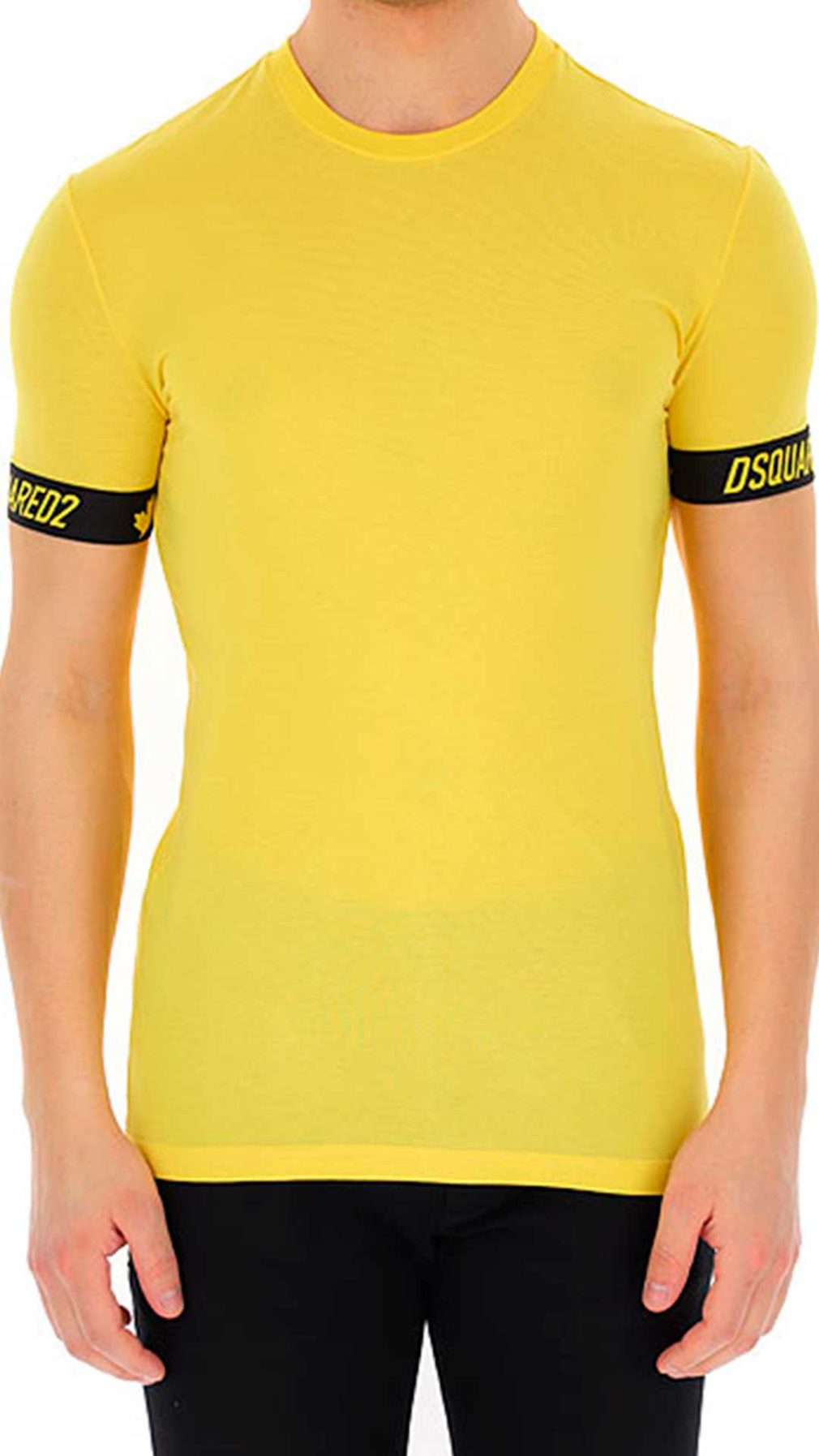 Camiseta amarilla Dsquared2 con logotipo