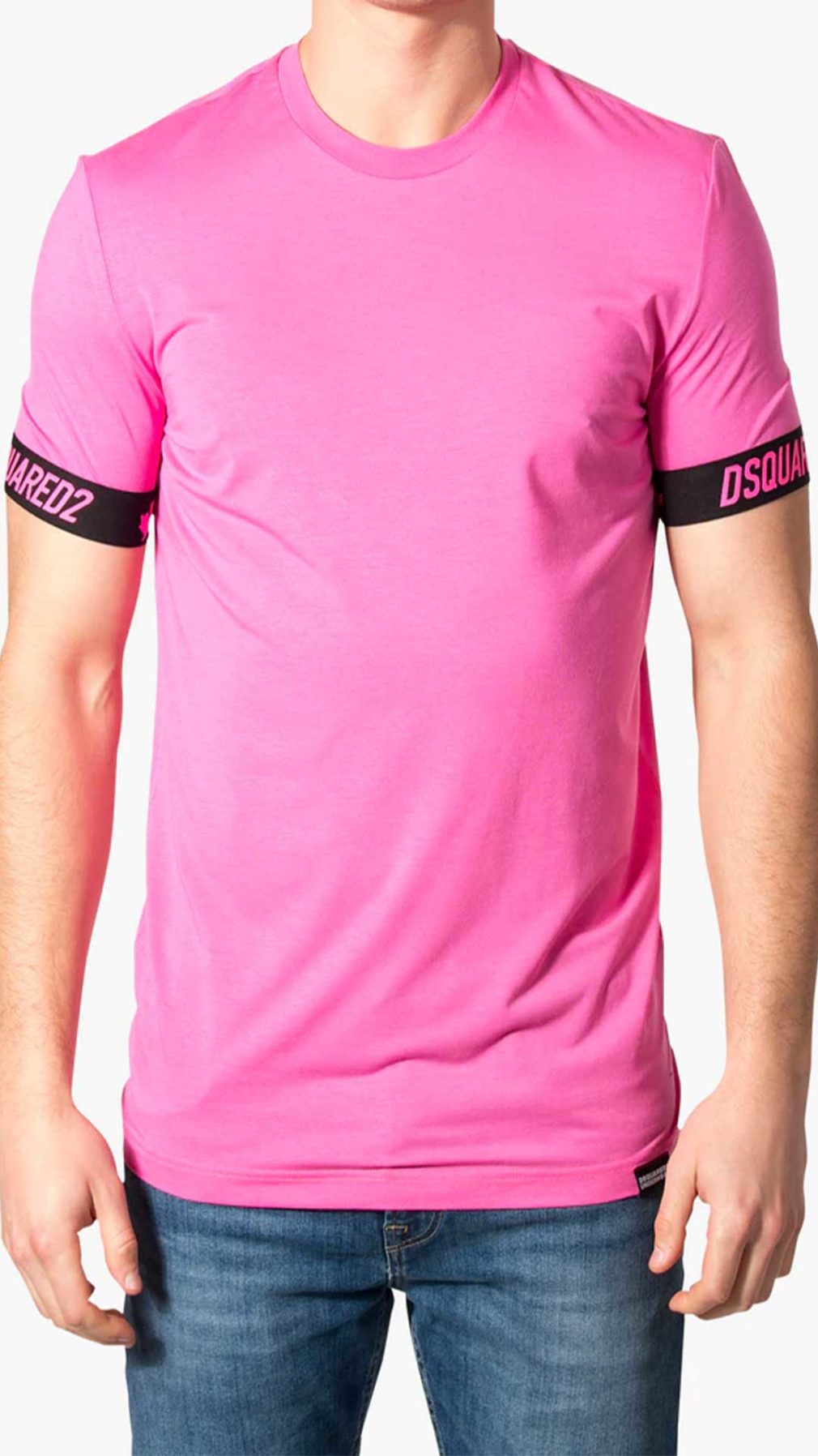 Camiseta rosa Dsquared2 con logotipo