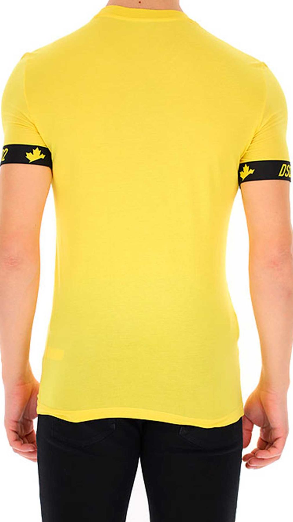 Camiseta amarilla Dsquared2 con logotipo