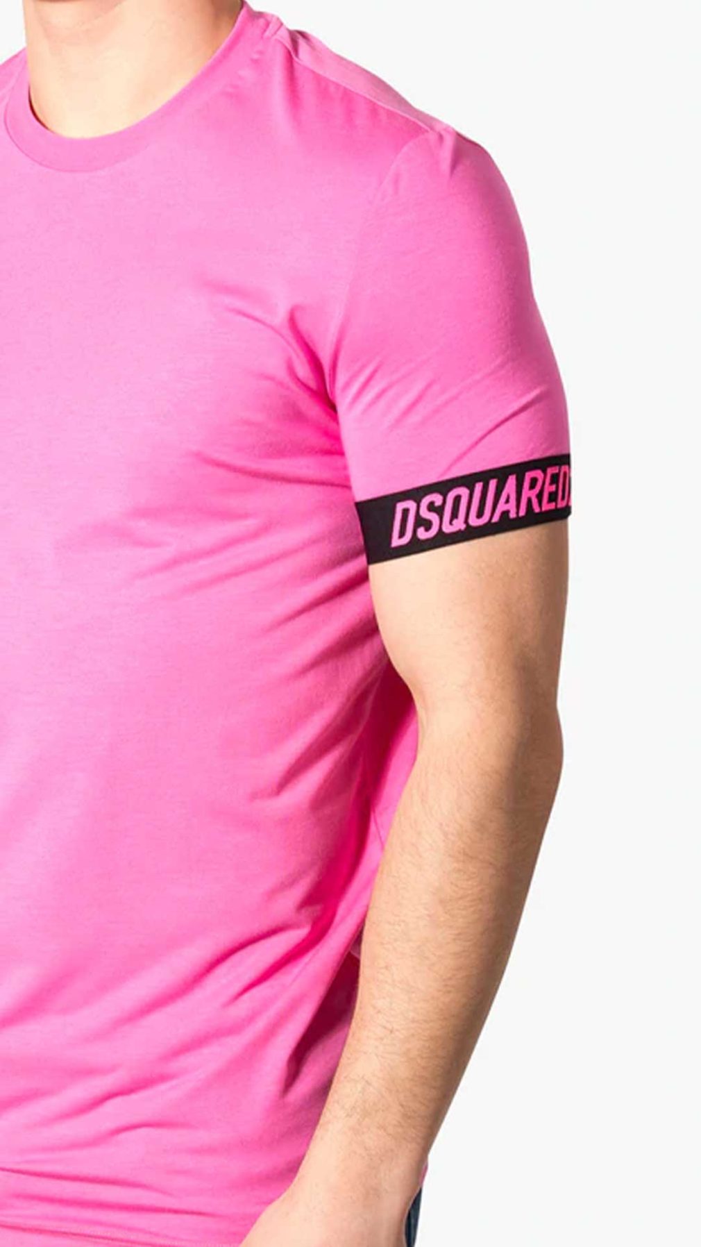 Camiseta rosa Dsquared2 con logotipo