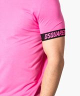 Camiseta rosa Dsquared2 con logotipo
