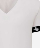 Camiseta blanca Dsquared2 cuello pico