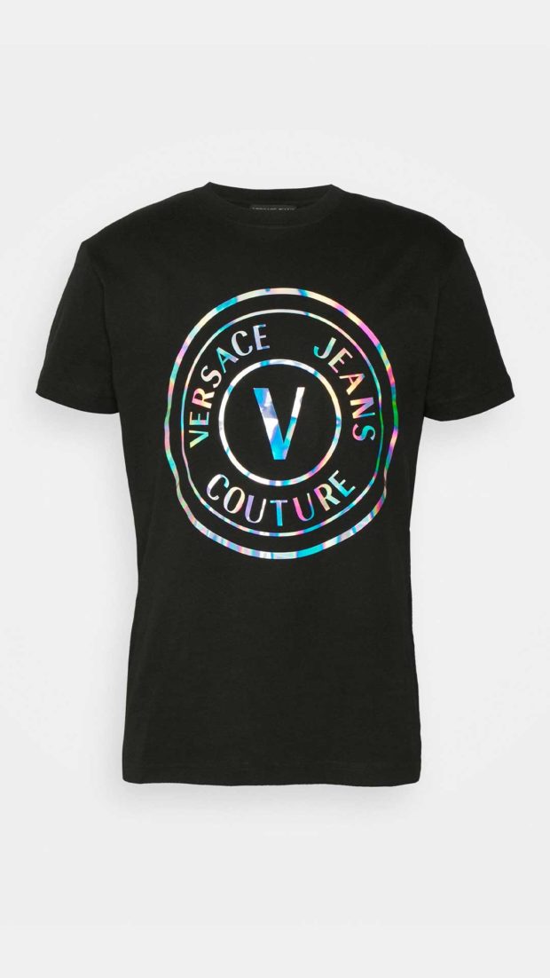 Camiseta Versace Jeans Couture con logotipo holográfico