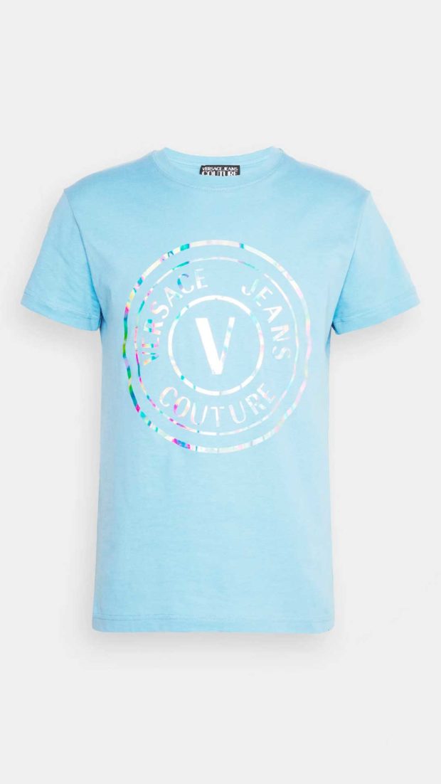Camiseta Versace Jeans Couture con logotipo holográfico