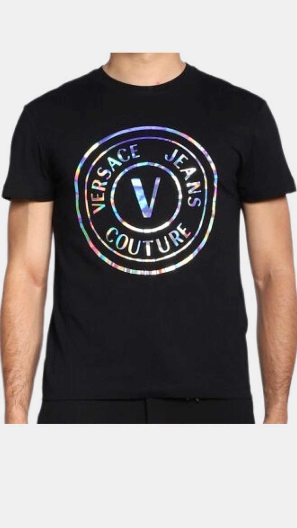 Camiseta Versace Jeans Couture con logotipo holográfico