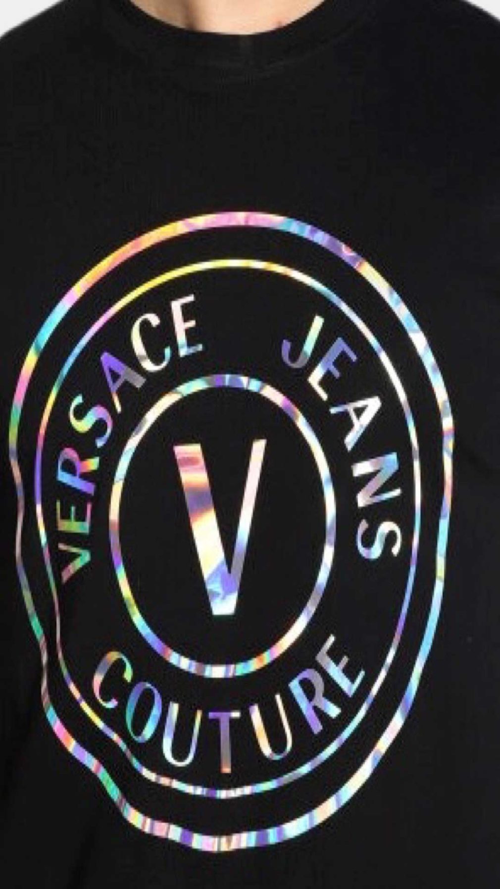 Camiseta Versace Jeans Couture con logotipo holográfico