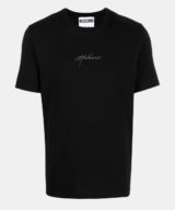 Camiseta Moschino con logo de strass