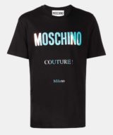 Camiseta con logotipo Moschino Couture holográfico